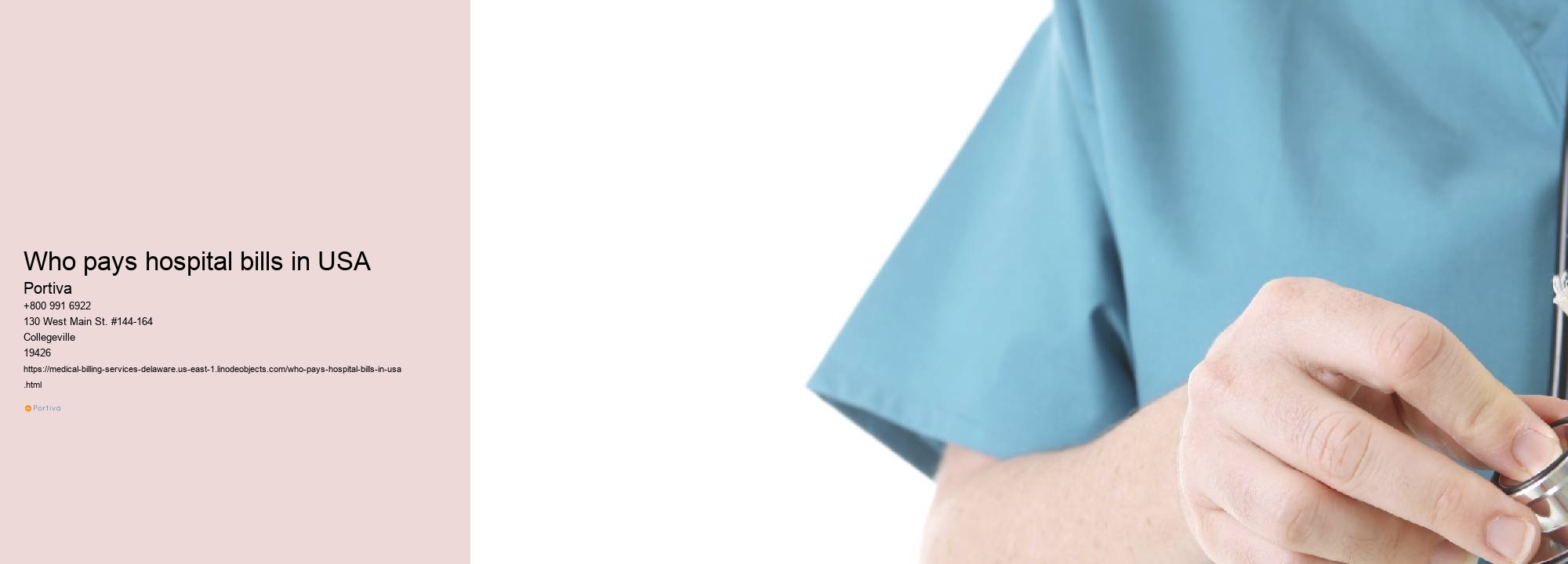 Who pays hospital bills in USA